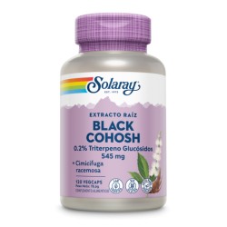 Black Cohosh (Cimicifuga) 120 VegCaps. Sin Gluten. Apto Para Veganos. (SOLARAY)
